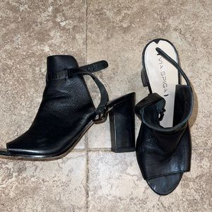 VIA SPIGA Real Leather Strap Heel